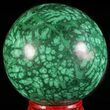 Gorgeous Polished Malachite Sphere - Congo #63740-1